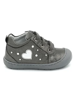 Scarpa Nero Giardini primi passi bambina color argento