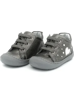 Scarpa Nero Giardini primi passi bambina color argento