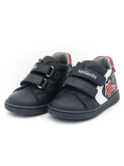 Scarpa Nero Giardini primi passi bambino blu