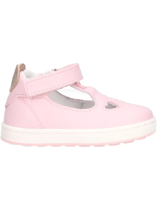 Scarpa semiaperta Balducci primi passi bambina rosa