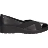 Scarpa slip on con zeppa bassa Enval Soft da donna nera