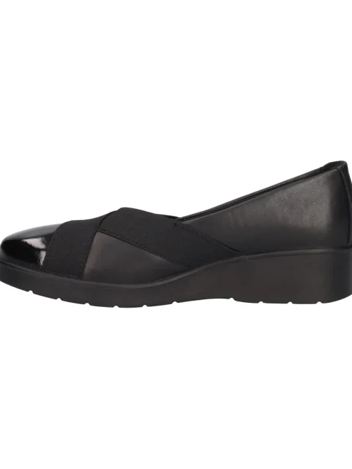 Scarpa slip on con zeppa bassa Enval Soft da donna nera