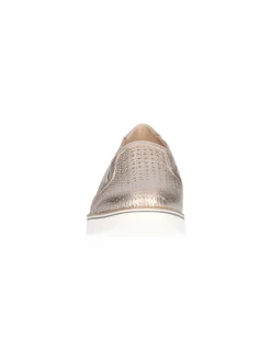 Scarpa slip on Confort da donna platino