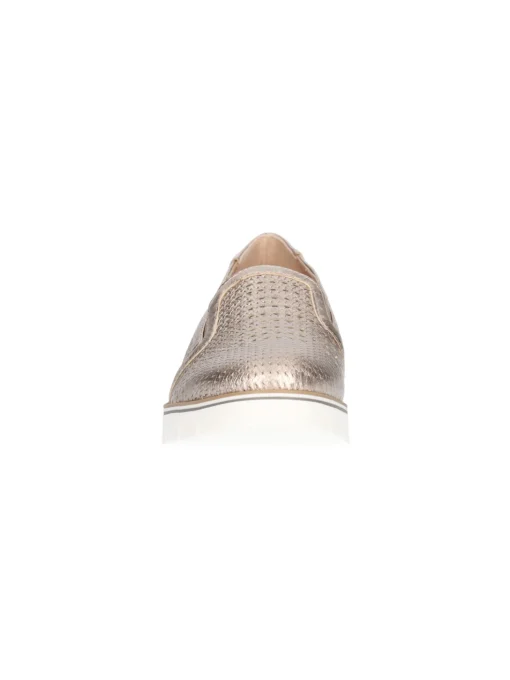 Scarpa slip on Confort da donna platino