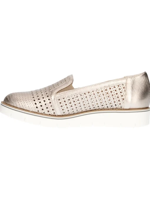 Scarpa slip on Confort da donna platino