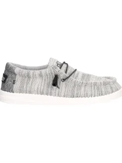 Scarpa slip on Hey Dude Wally Stretch da uomo grigia