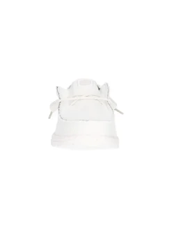 Scarpa slip on Hey Dude Wally Sport Mesh da uomo bianca