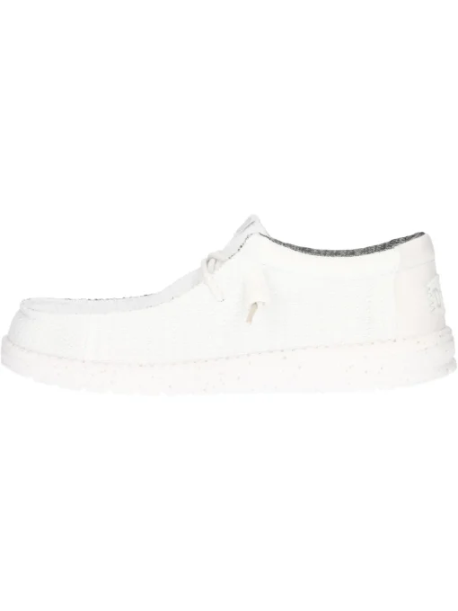 Scarpa slip on Hey Dude Wally Sport Mesh da uomo bianca