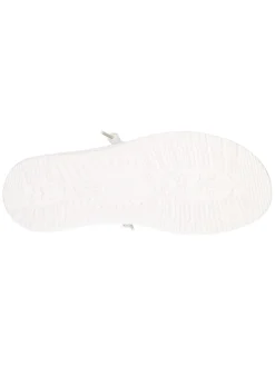 Scarpa slip on Hey Dude Wally Sport Mesh da uomo bianca