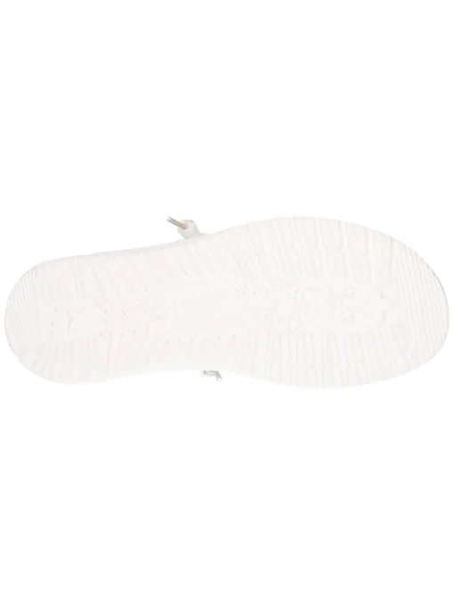 Scarpa slip on Hey Dude Wally Sport Mesh da uomo bianca