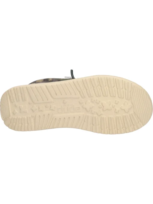 Scarpa slip on Hey Dude Wally Sox da bambino verde militare