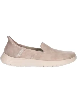 Scarpa slip on Skechers Slip-Ins Vegan da donna taupe