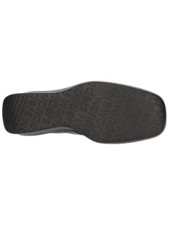 Scarpa stringata con zeppa Wonders da donna nera
