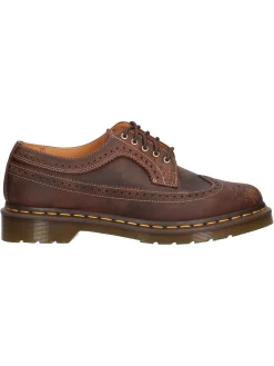 Scarpa stringata Dr Martens 3989 YS Crazy Horse da uomo marrone