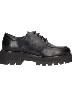 Scarpa stringata Nero Giardini da donna nera