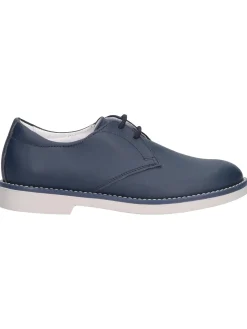 Scarpa stringata Nero Giardini da bambino blu