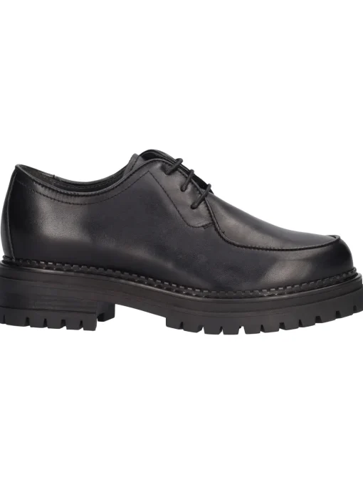 Scarpa stringata Nero Giardini da donna nera