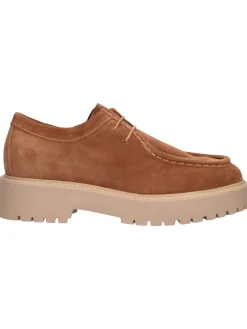 Scarpa stringata Nero Giardini da donna cuoio