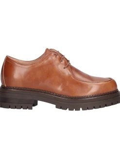 Scarpa stringata Nero Giardini da donna cuoio