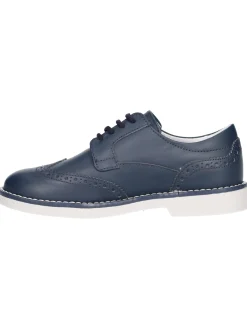 Scarpa stringata Nero Giardini da bambino blu