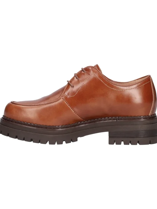 Scarpa stringata Nero Giardini da donna cuoio