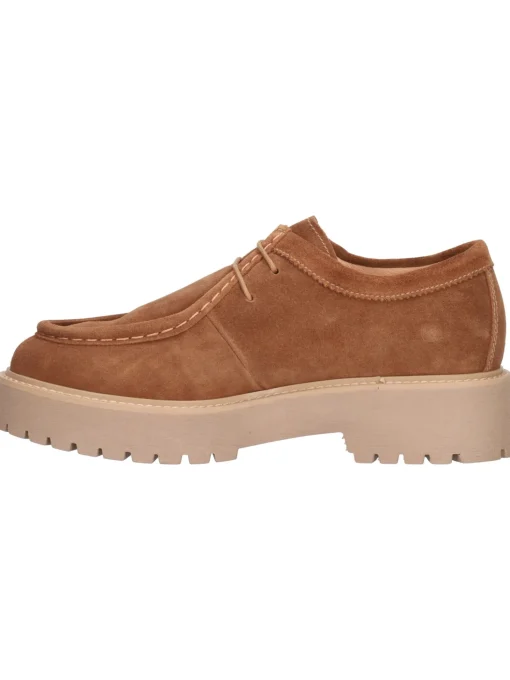 Scarpa stringata Nero Giardini da donna cuoio