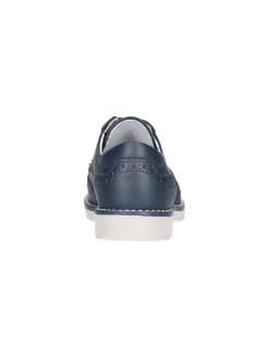 Scarpa stringata Nero Giardini da bambino blu