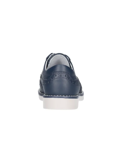 Scarpa stringata Nero Giardini da bambino blu