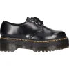 Scarpa stringata platform Dr Martens da donna nera