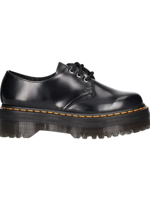 Scarpa stringata platform Dr Martens da donna nera
