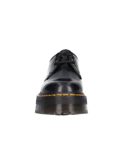 Scarpa stringata platform Dr Martens da donna nera