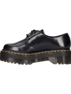 Scarpa stringata platform Dr Martens da donna nera