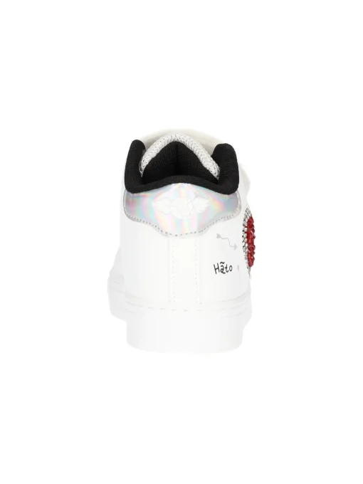 Sneaker alta Lelli Kelly Love da bambina bianca