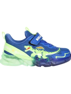 Sneaker Bull Boys Dinosauro Lights da bambino blu