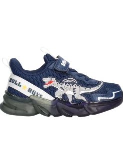 Sneaker Bull Boys Dinosauro Lights da bambino blu
