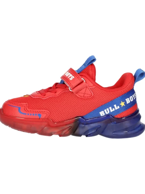Sneaker Bull Boys Dinosauro Lights da bambino rossa