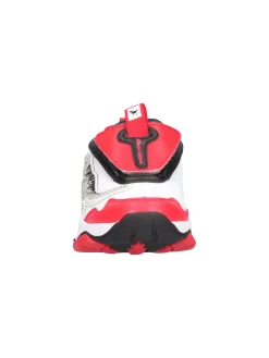 Sneaker Bull Boys T-Rex da bambino bianca e rossa