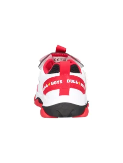 Sneaker Bull Boys T-Rex da bambino bianca e rossa