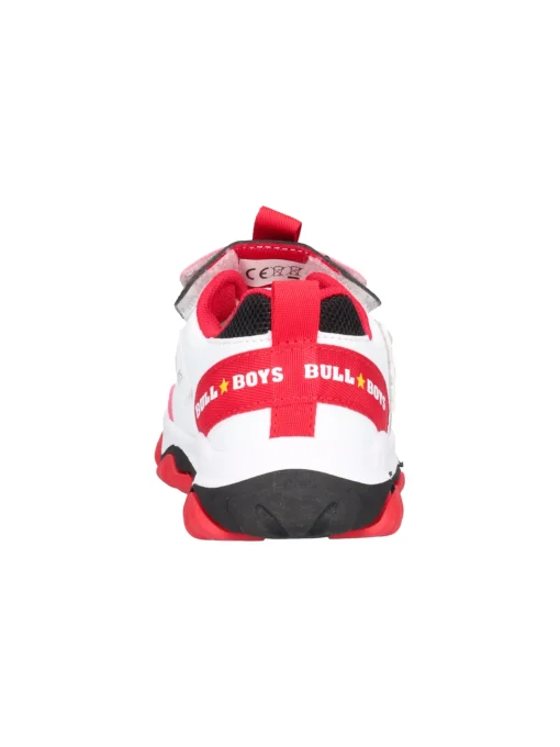 Sneaker Bull Boys T-Rex da bambino bianca e rossa