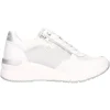 Sneaker con zeppa Lumberjack Sody da donna bianca