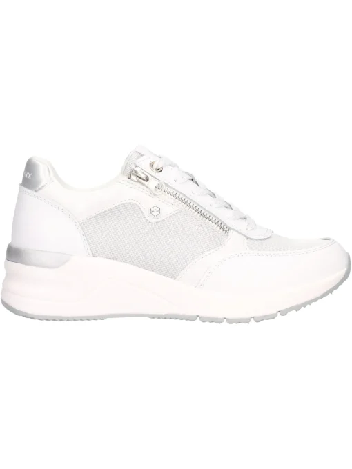 Sneaker con zeppa Lumberjack Sody da donna bianca