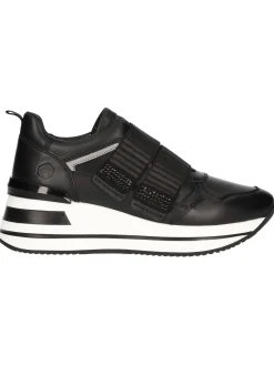 Sneaker con zeppa Lumberjack Marica da donna nera