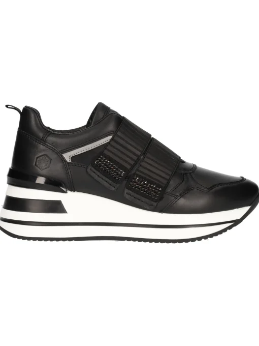 Sneaker con zeppa Lumberjack Marica da donna nera