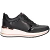 Sneaker con zeppa Skechers da donna nera