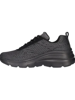 Sneaker con zeppa Skechers Lite Weight da donna nera