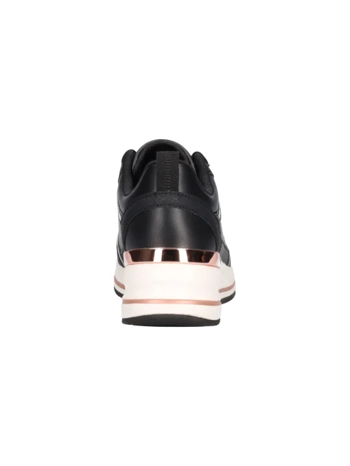 Sneaker con zeppa Skechers da donna nera