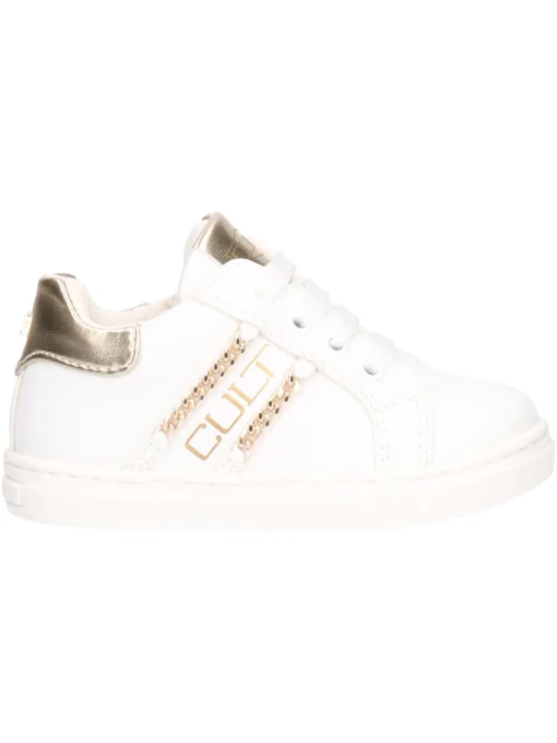 Sneaker Cult primi passi bambina bianca