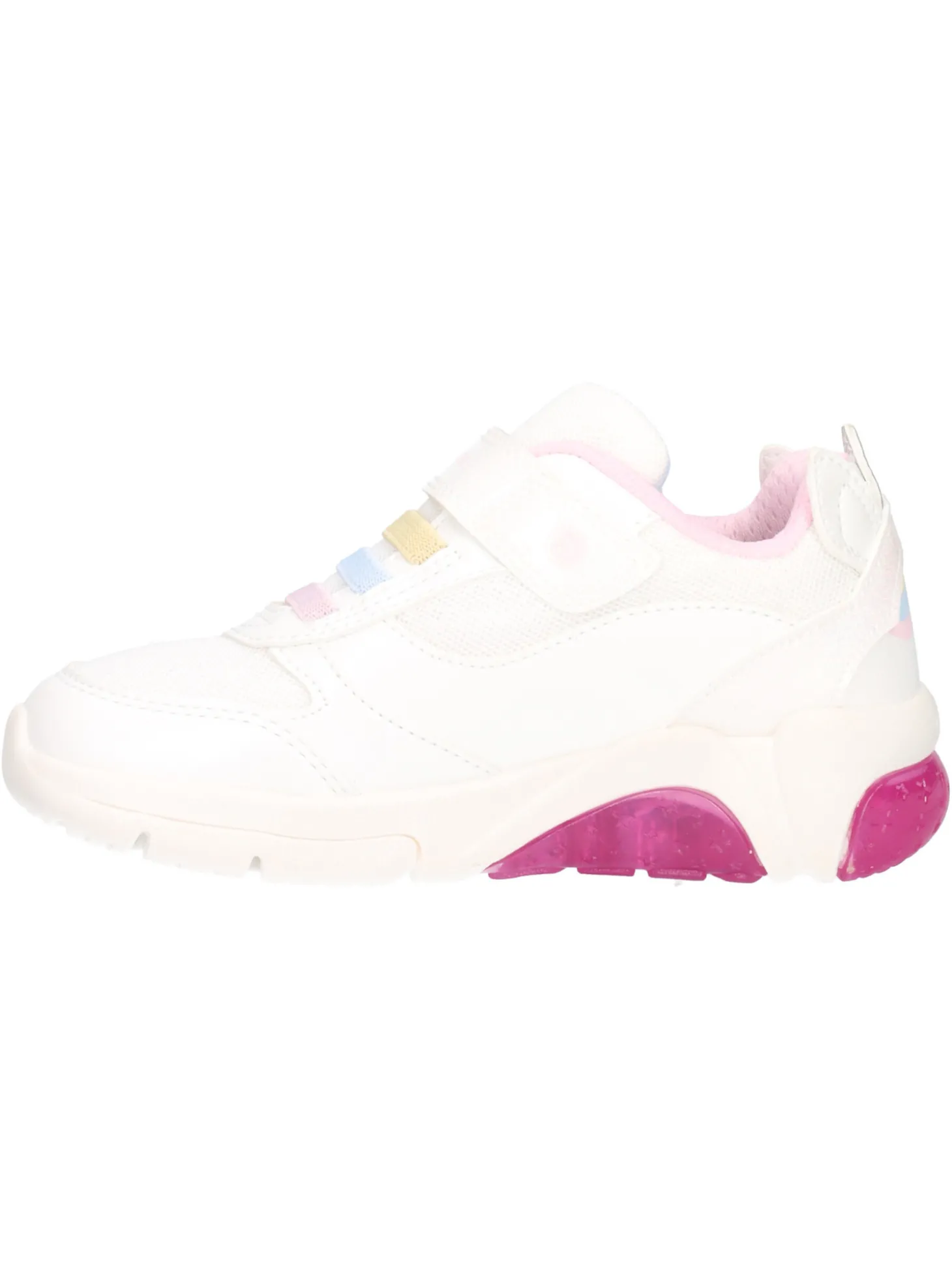 Sneaker Geox Fadinlight da bambina bianca glitter