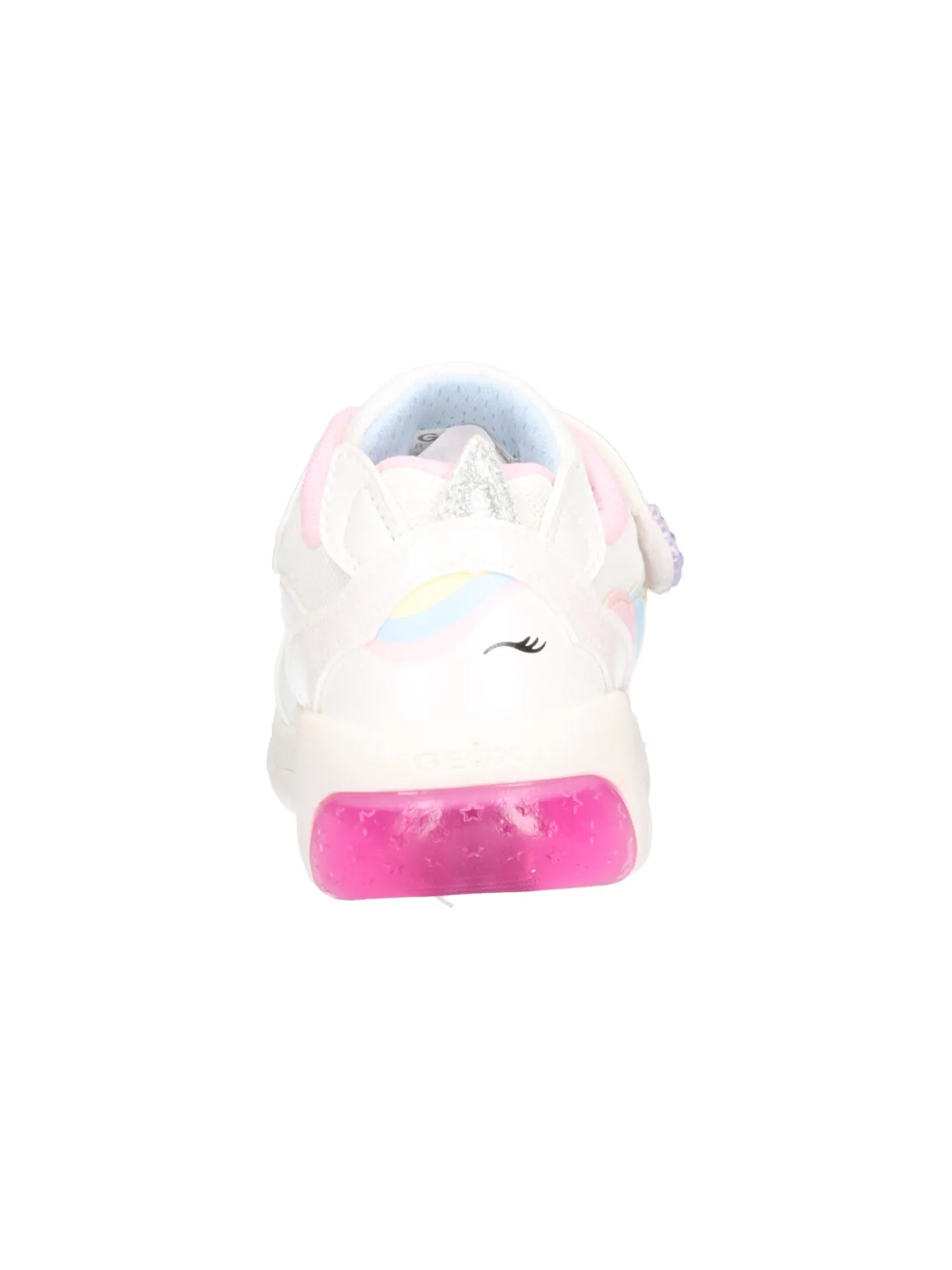 Sneaker Geox Fadinlight da bambina bianca glitter