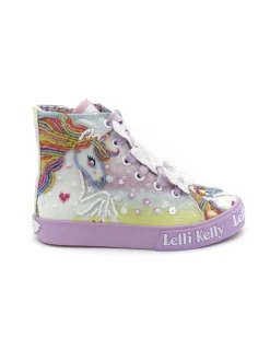 Sneaker Lelli Kelly bambina linea "Unicorn" lilla/multicolor